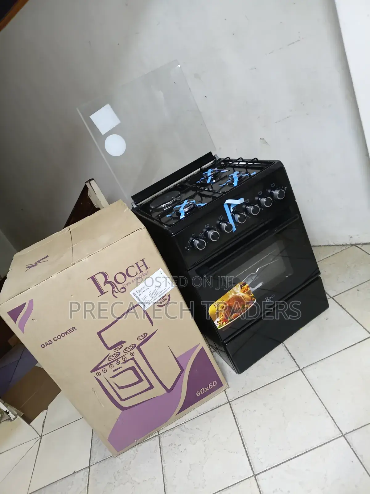 Roch 60x60 Standing Gas Cooker – 3 Gas + 1 Electric