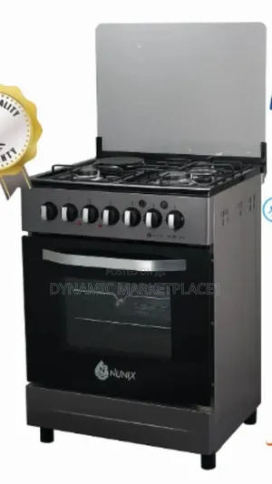 Nunix 60 by 60 3+1 Freestanding Cooker With Electric Oven
