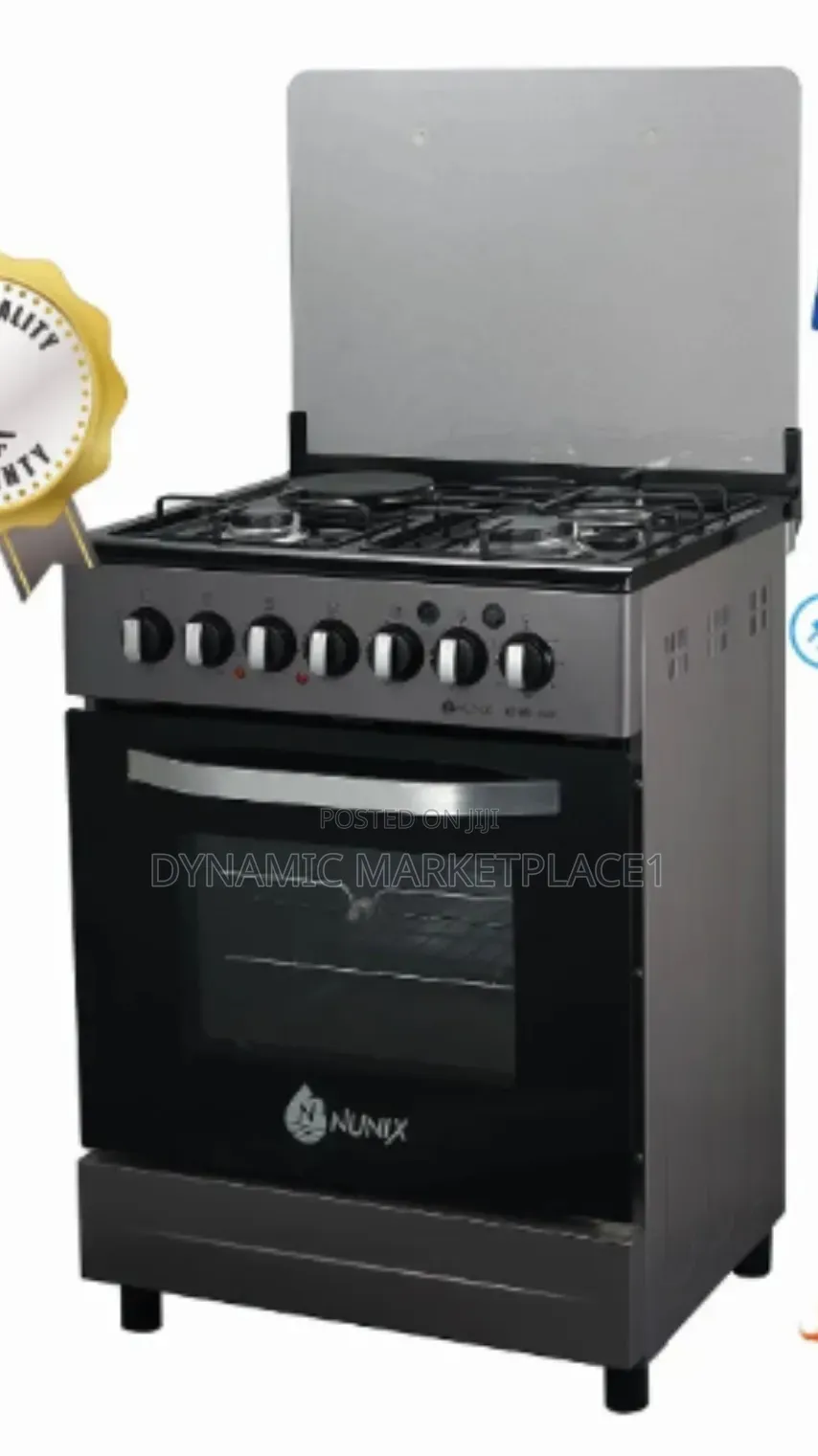 Nunix 60 by 60 3+1 Freestanding Cooker With Electric Oven