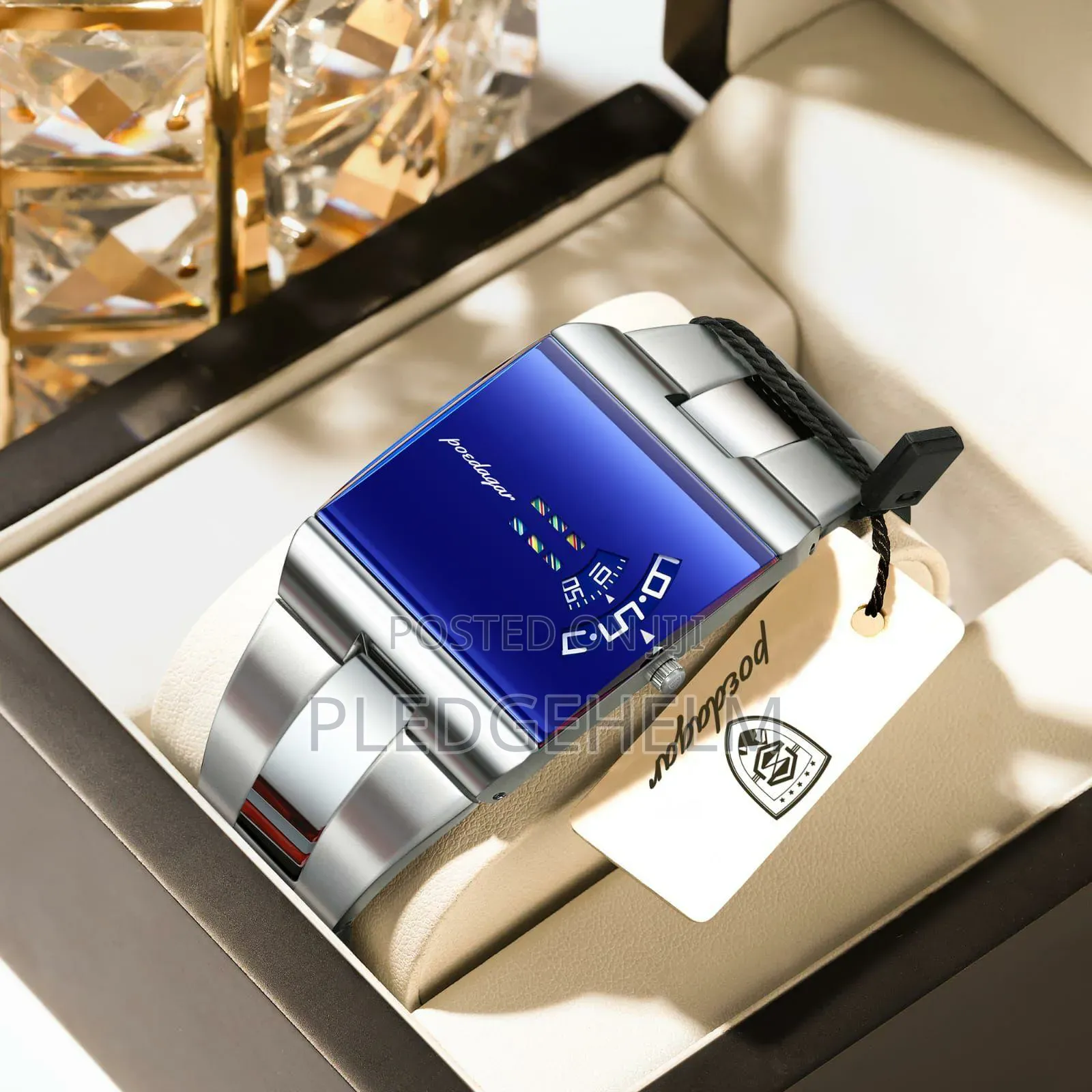 Poedagar 857 Futuristic Square Quartz Watch
