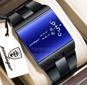 Poedagar 857 Futuristic Square Quartz Watch