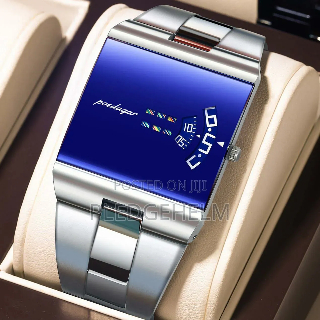Poedagar 857 Futuristic Square Quartz Watch