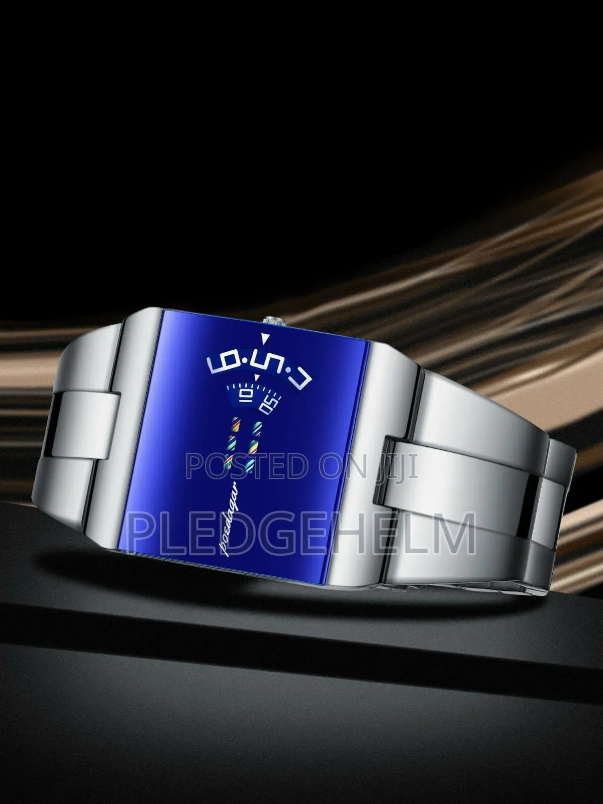Poedagar 857 Futuristic Square Quartz Watch