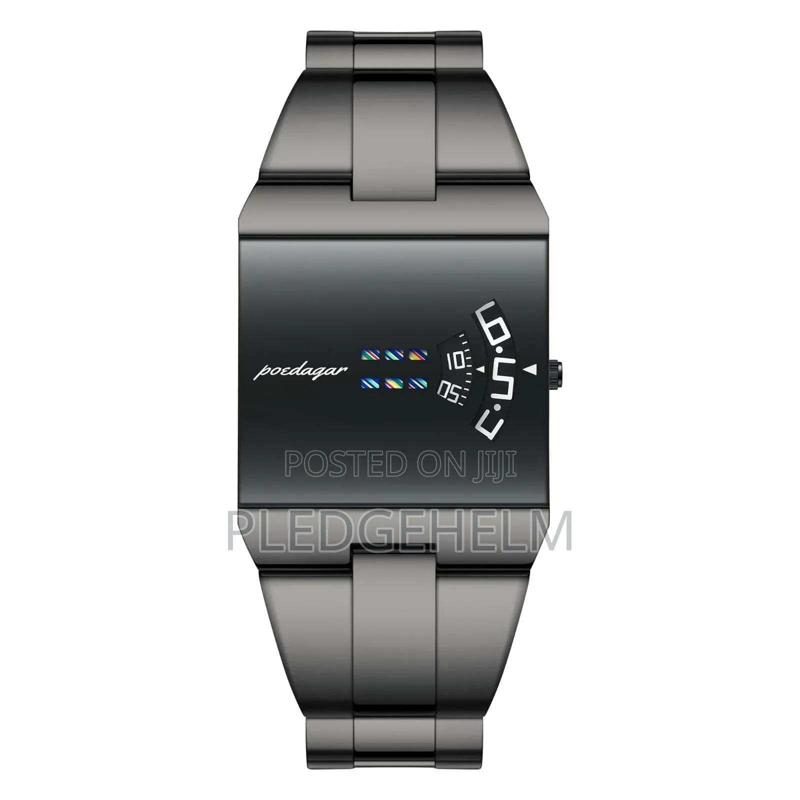 Poedagar 857 Futuristic Square Quartz Watch