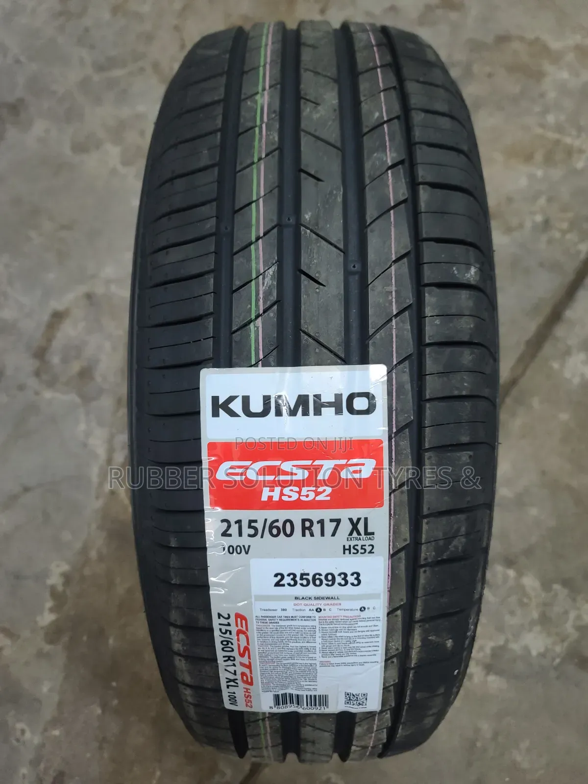 215 /60 R17 Kumho Tyres 100v Xl Escta Hs52
