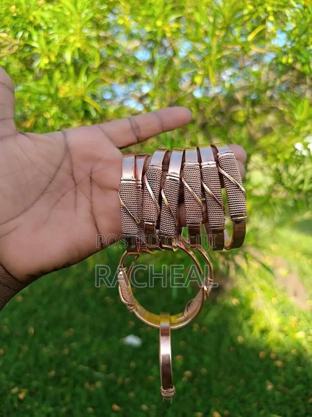 Handmade Copper Bracelets , African Copper Bangles - thumbnail 3