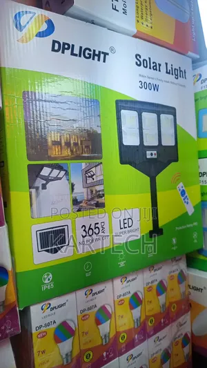 Dplight 300w Solar Garden Compound Security Light With Remote Control