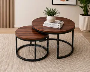 Novanest Nesting Coffee Tables | Coffee Table Set With Steel Frame