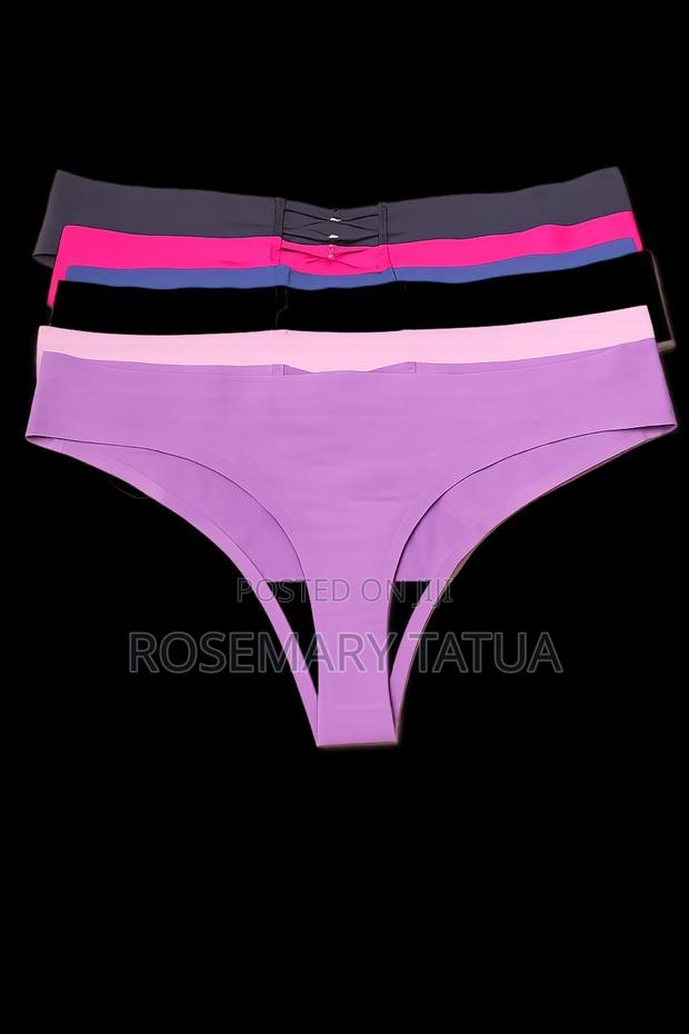 Women's Seamless Ice Silk Thong Panties - thumbnail 2