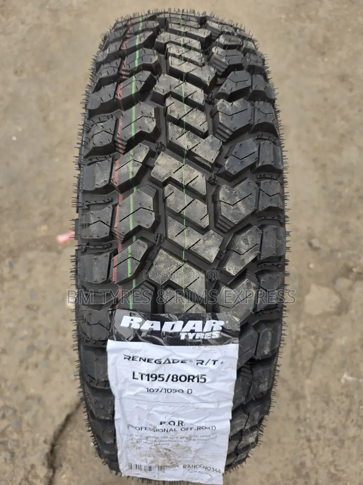 195/80r15 Radar Tires (All Terrain)