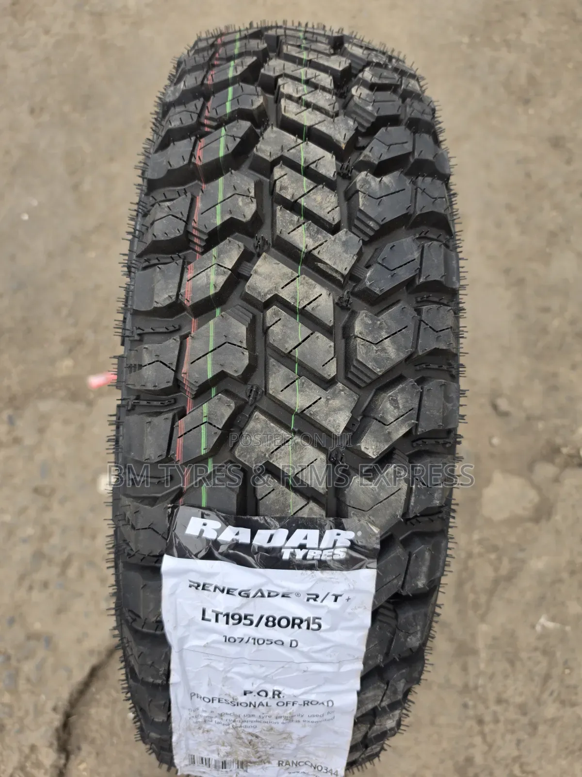 195/80r15 Radar Tires (All Terrain)
