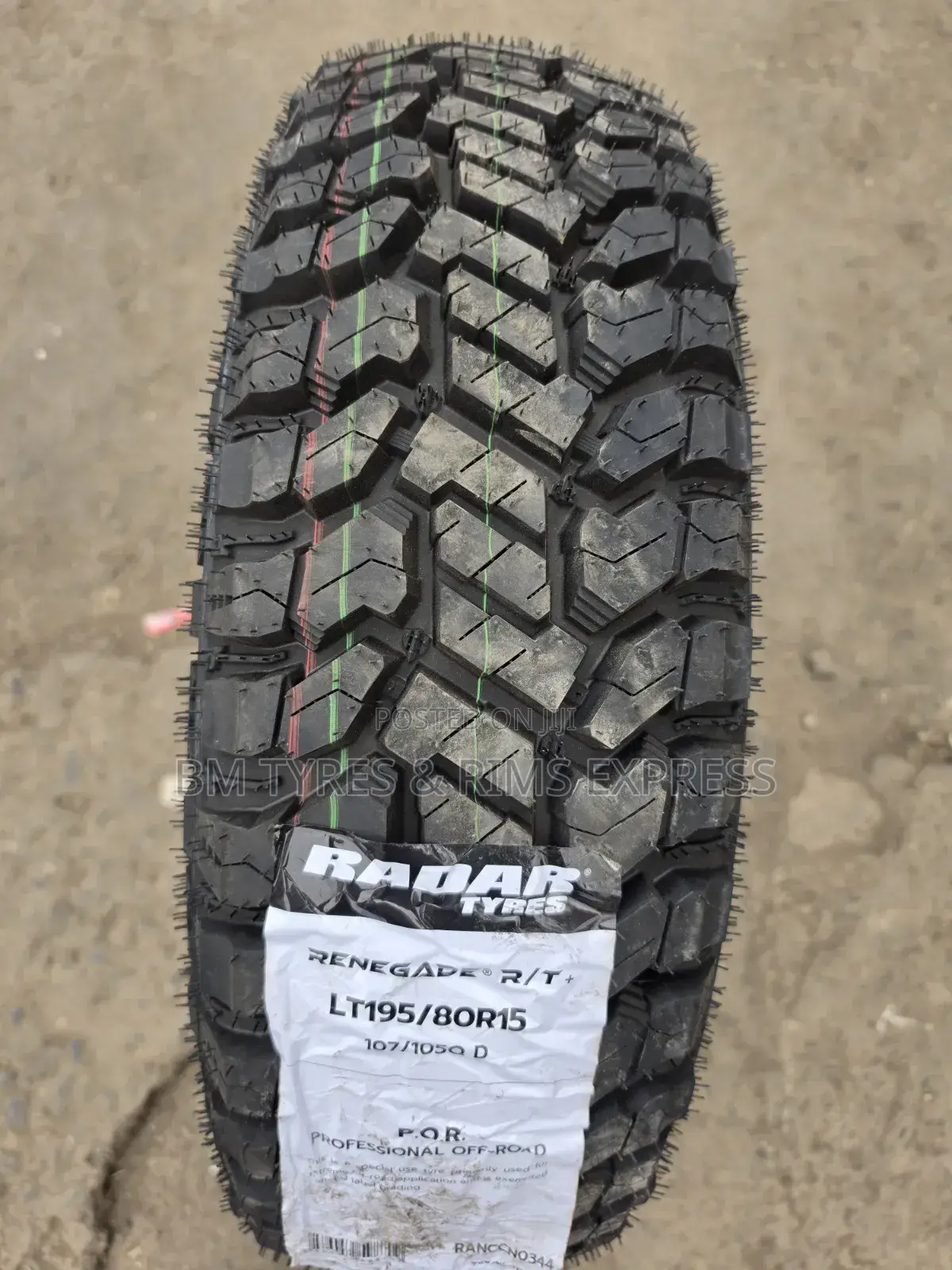 195/80r15 Radar Tires (All Terrain)