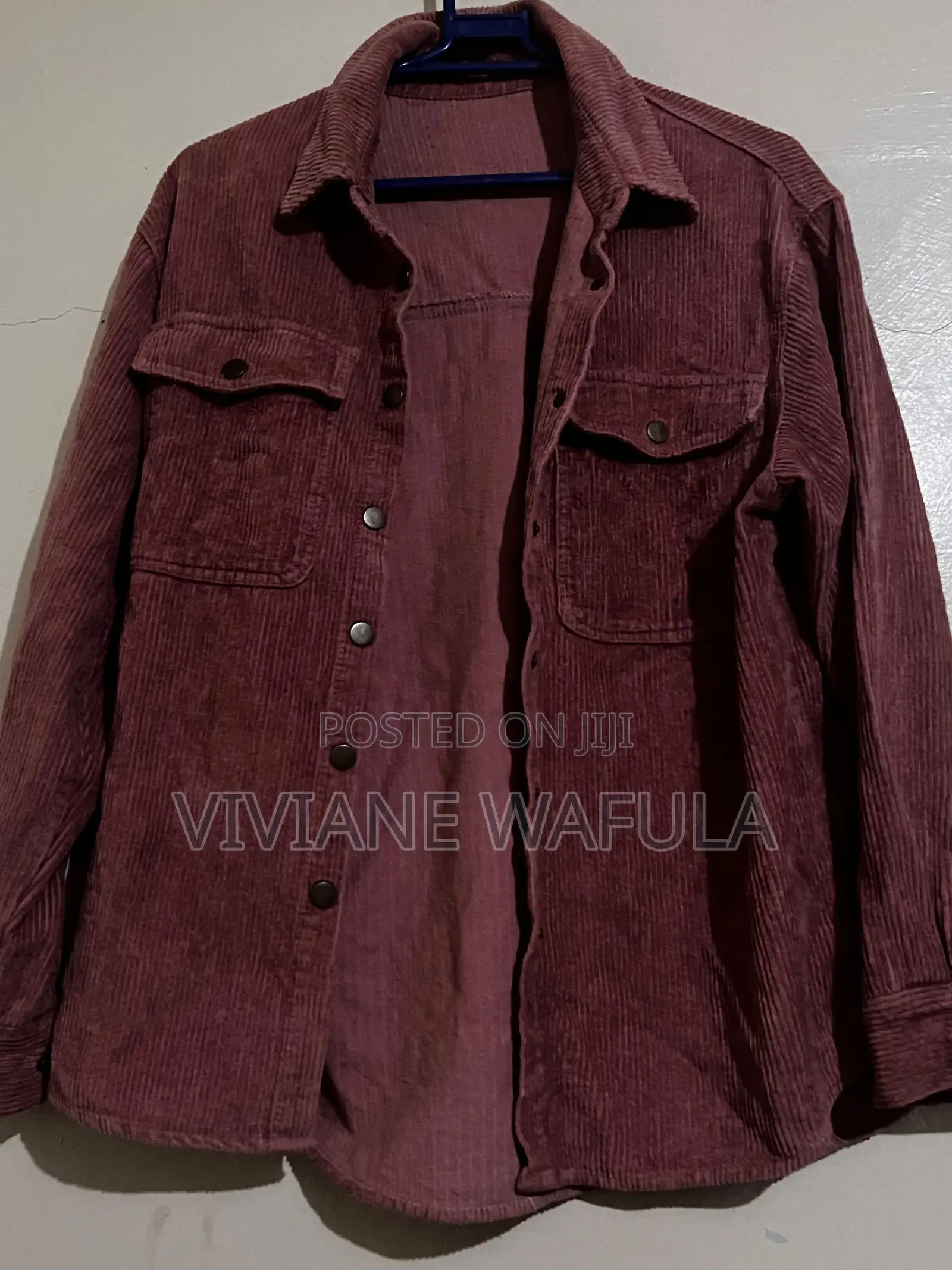 Spring Iron Corduroy Long Sleeve Casual Shirt