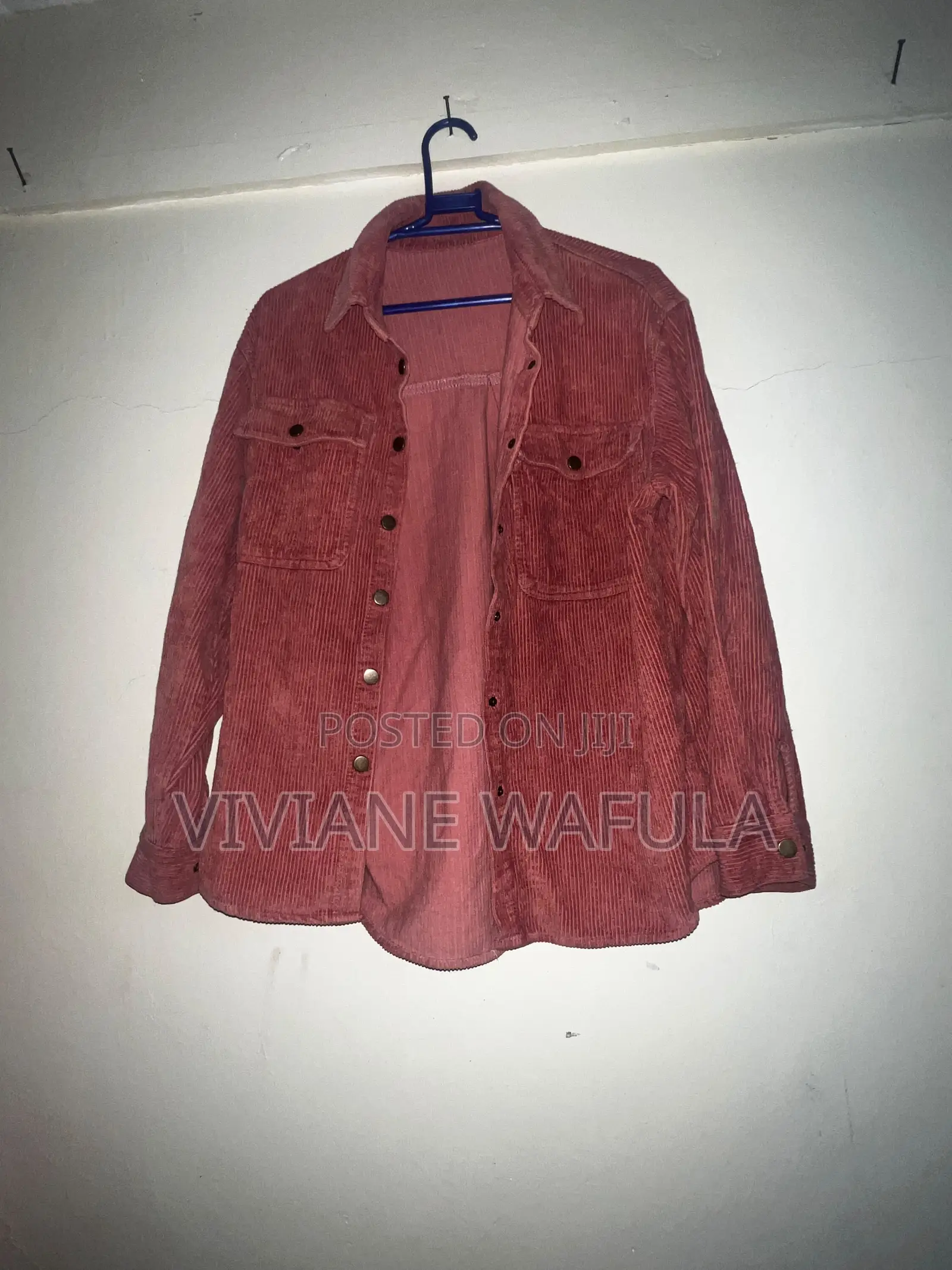 Spring Iron Corduroy Long Sleeve Casual Shirt
