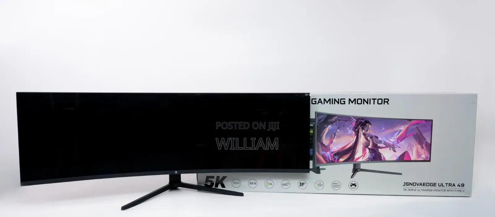 Jsnova Ultra-Wide Curved Monitor With Type-C