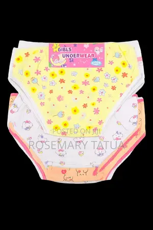 Girls' 100% Cotton Underwear (3-Pack)