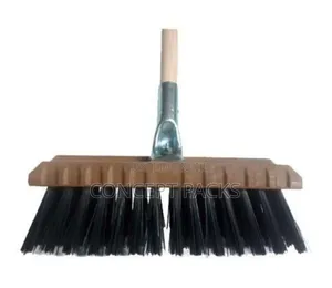 Teepee Bass Hard Broom Brush With Wood Strongest Handle