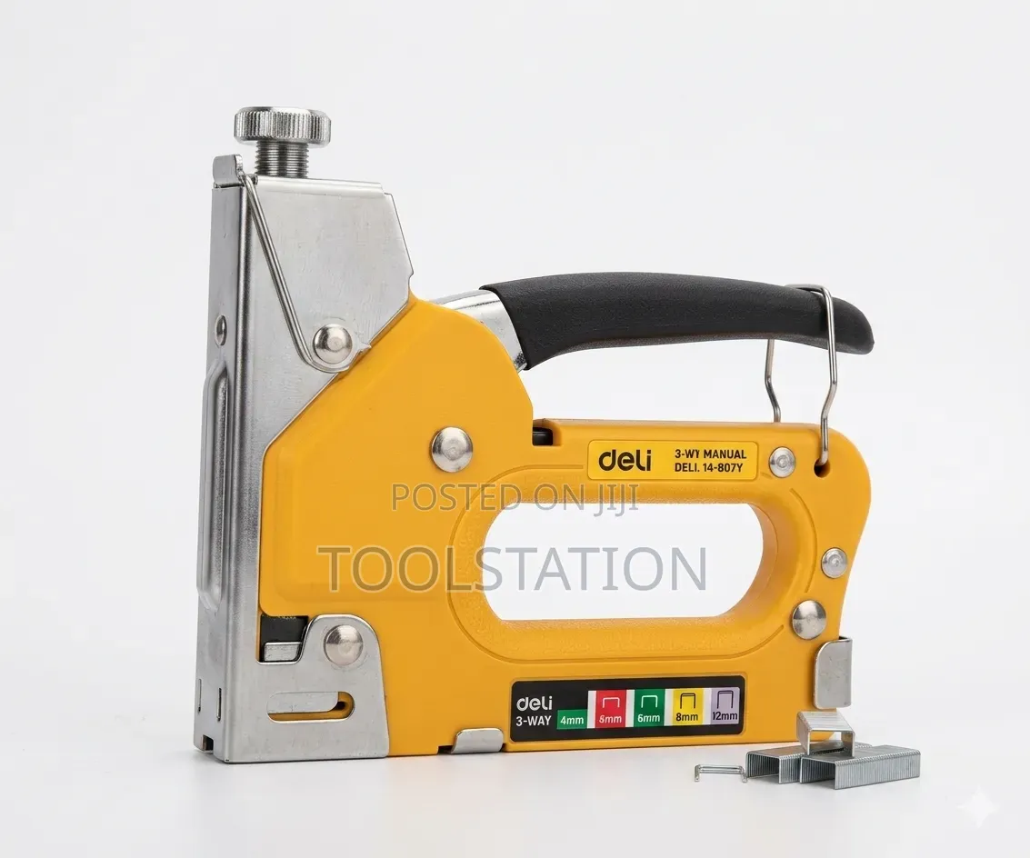 Staple Gun 4 in 1heavy-Duty 4 -14mm Deli Tools "Edl238401"