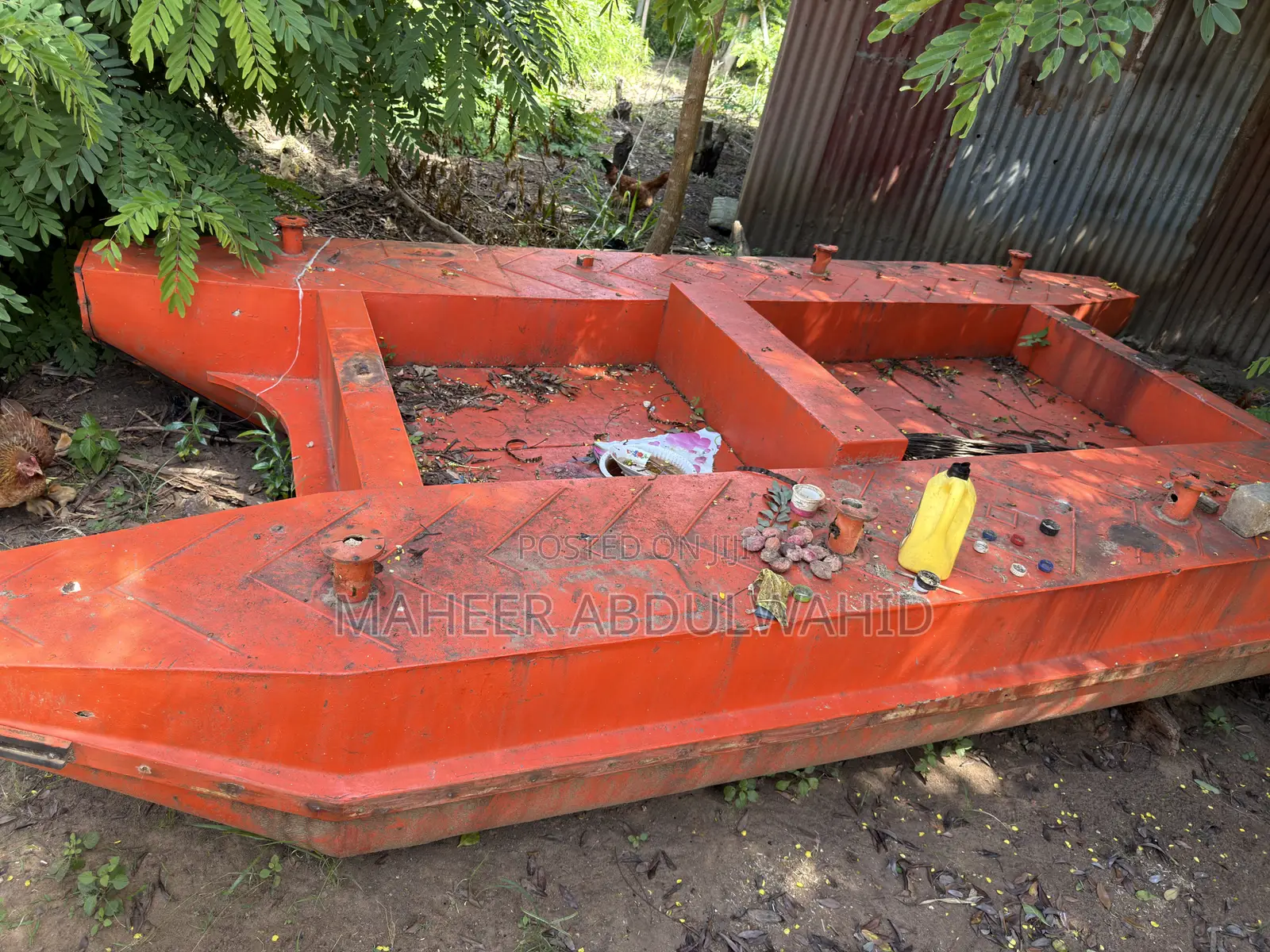 Marine Fiberglass Workboat Hull – Ex Ship’S Utility Boat