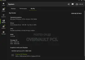 Desktop Computer 12GB Nvidia HDD+SSD 750GB