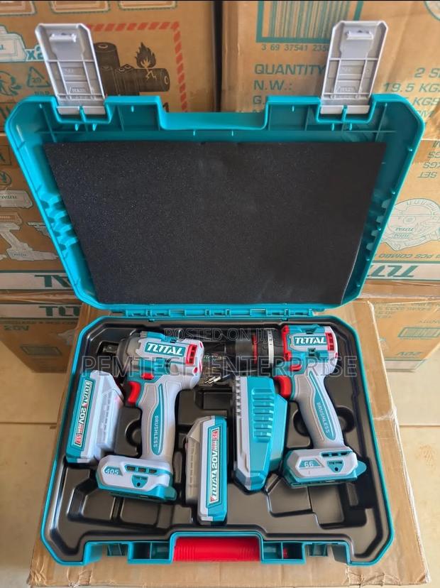 Total Tools 20v Cordless Brushless 2-Piece Combo Kit