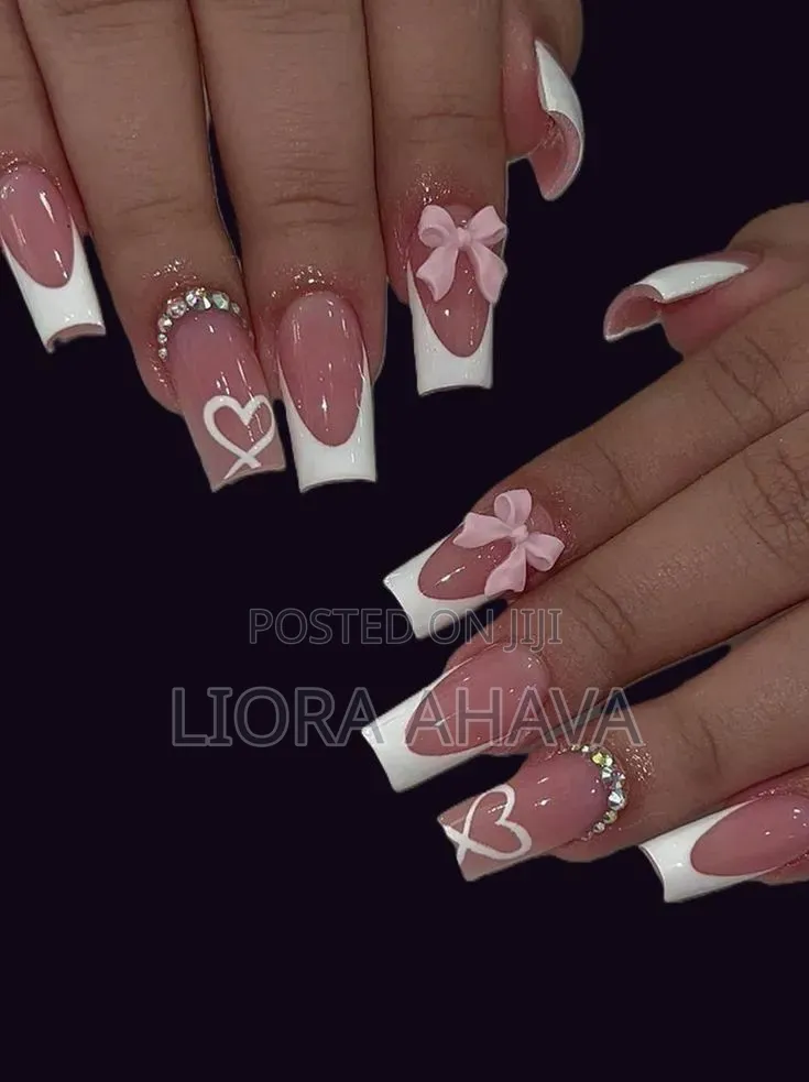 12pcs French Press On Nails
