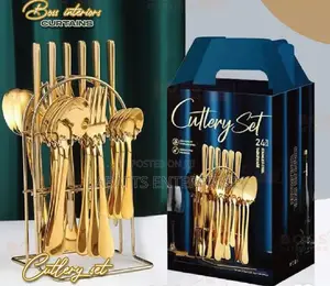 24-Piece Gold Cutlery Set