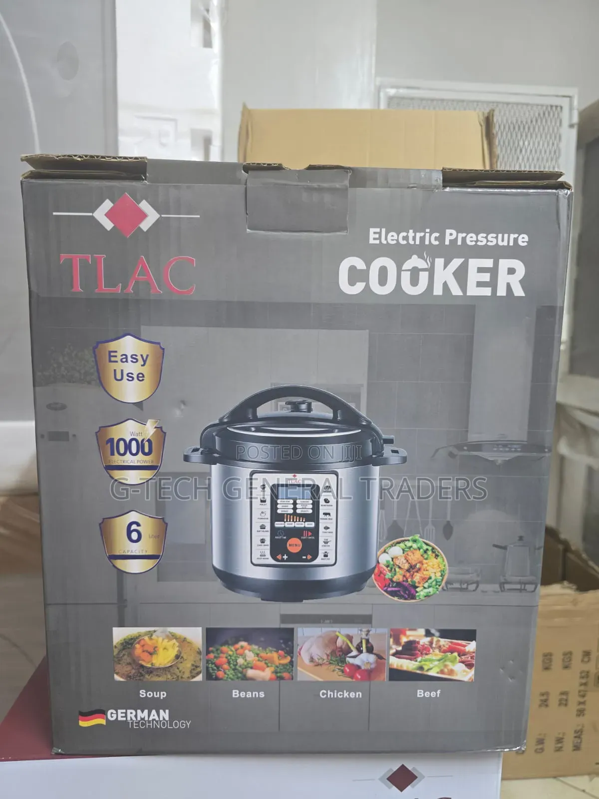 Tlac 6l Electric Pressure Cooker 1000w Rated Power