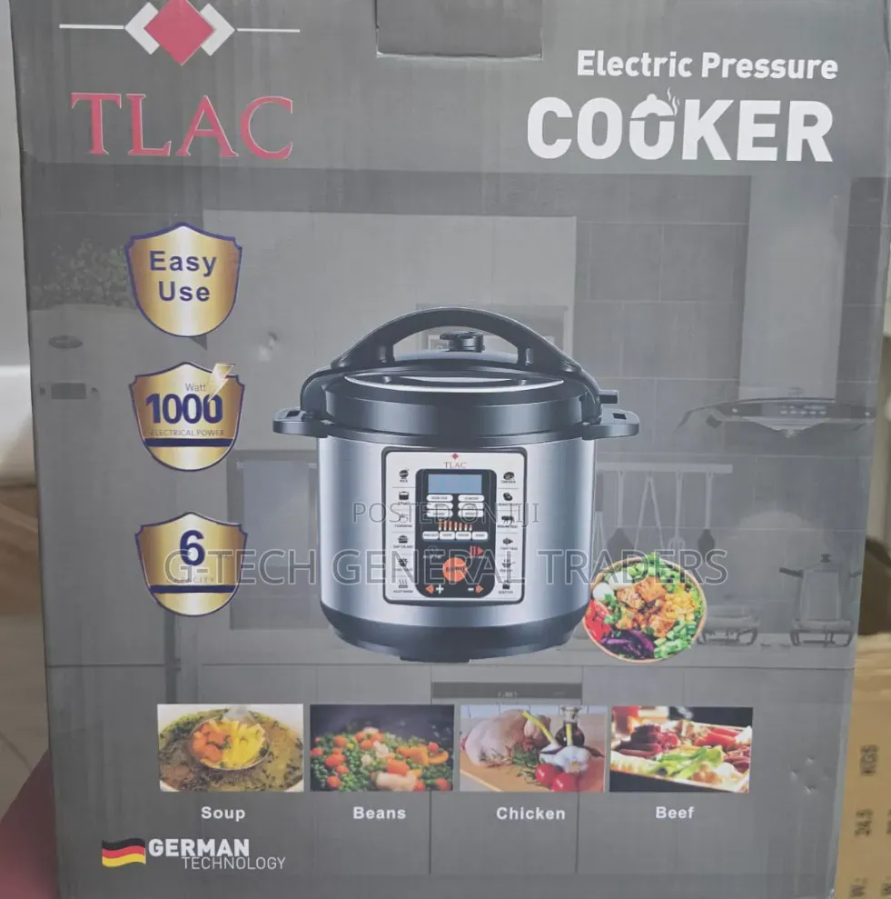 Tlac 6l Electric Pressure Cooker 1000w Rated Power
