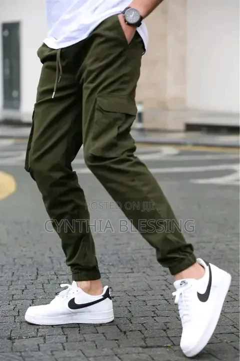 Slim Fit Cargo Pants Trousers