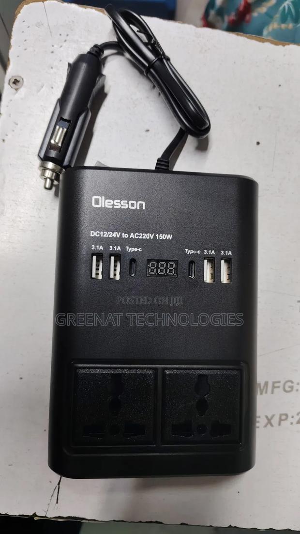 Olesson Car Power Inverter 150w - thumbnail 2
