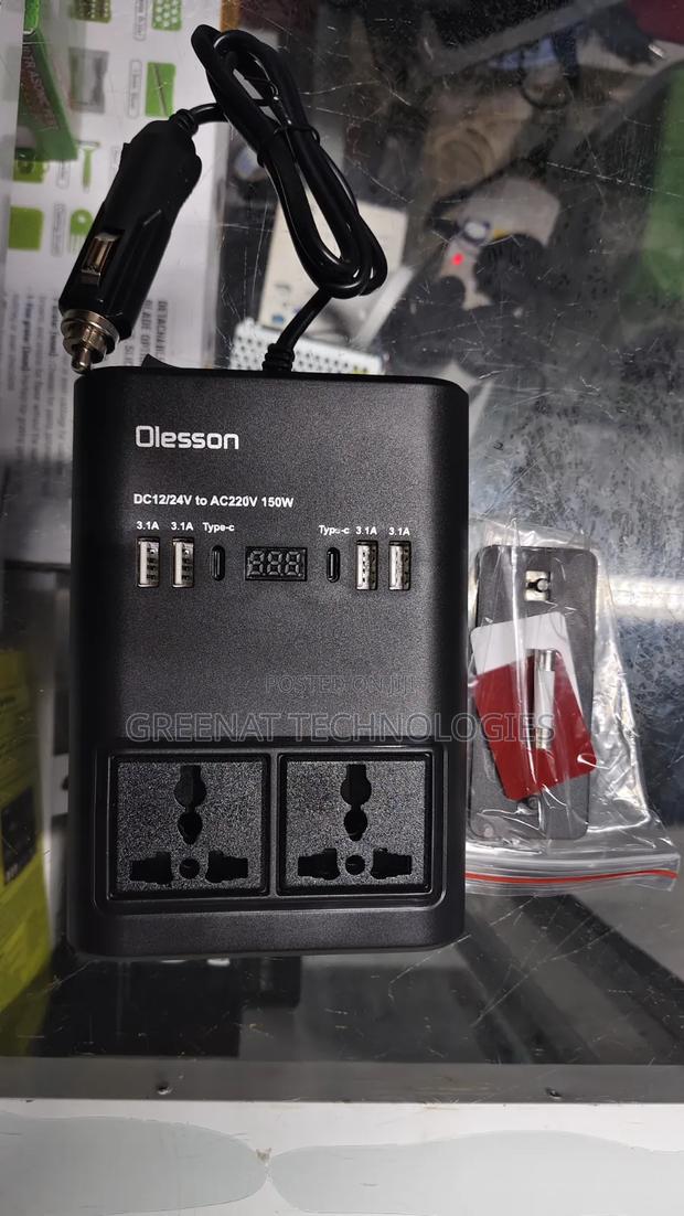 Smart Car Power Inverter 150 W Dc to Ac - thumbnail 2
