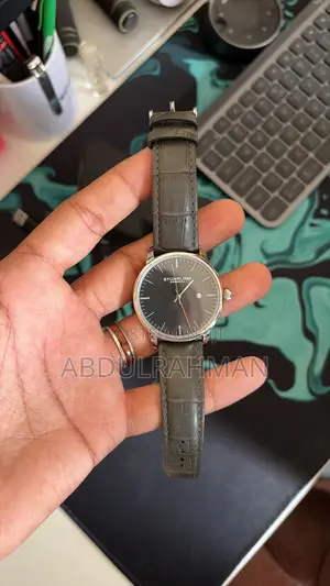 Stuhrling Grey Day-Date Dress Watch