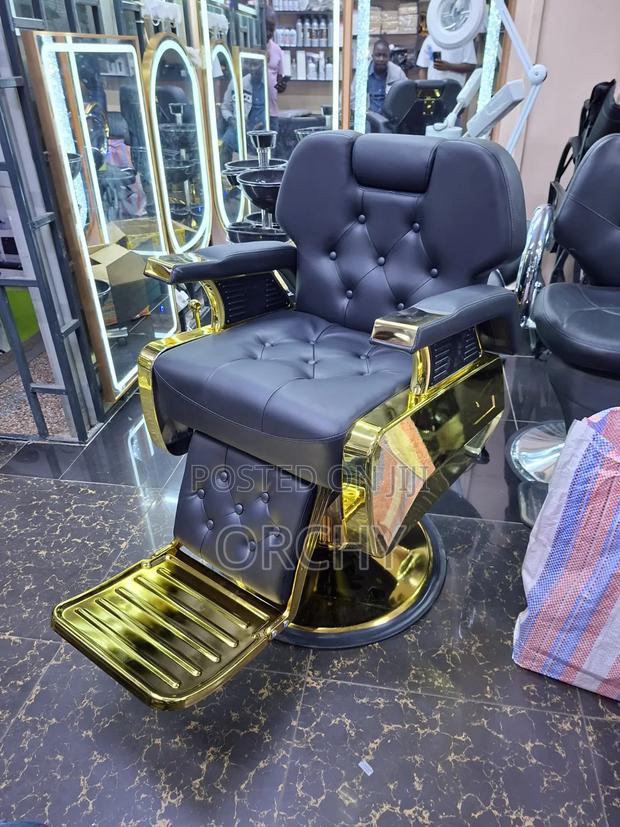 Golden Imported Barber Chair - main view