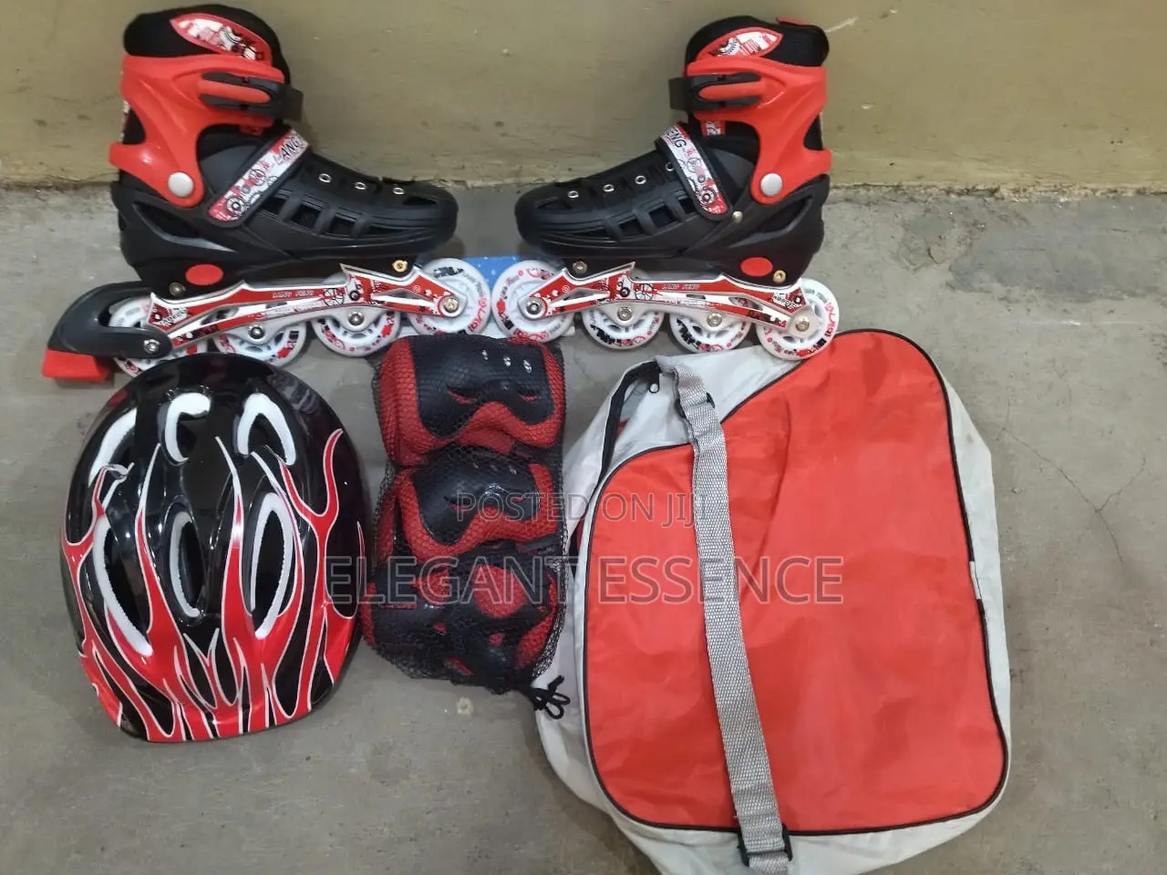Full Set Skate Shoes Rubber Wheels Carrier Bag-39-42