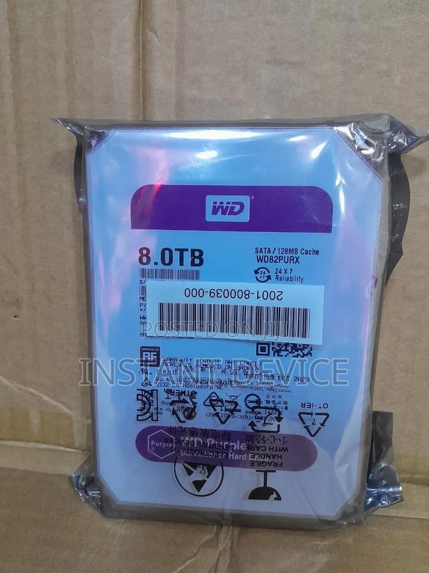 Wd Purple 8tb HDD Surveillance Hard Disk Drive