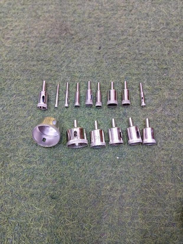 15-Piece Diamond Glass Hole Saw Set