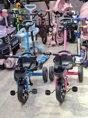 Kids Bike With Parent Handle Baby Bicycle With Seat Belt