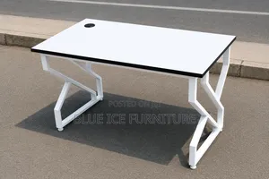 Modern Office Furniture Set With Gaming Chair and Metallic Desk