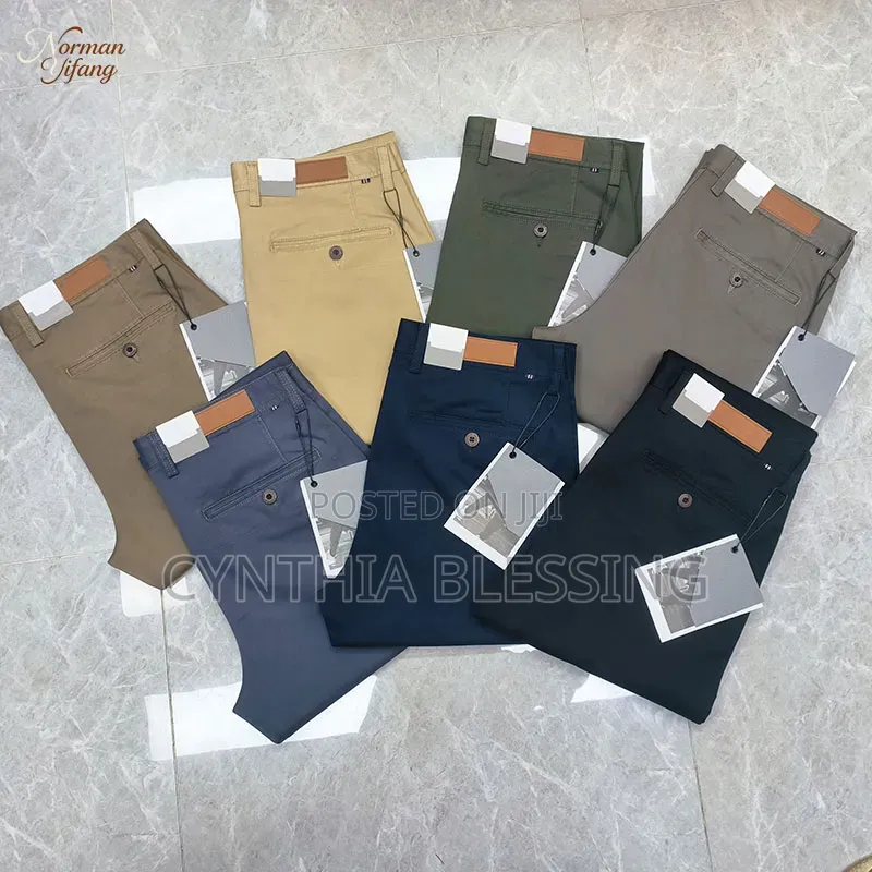 Soft Khaki Trousers Slim Fit Men 1008