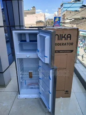 Mika 138 Liters Mrdcd138xlb Double Door Fridge,Silver Inox