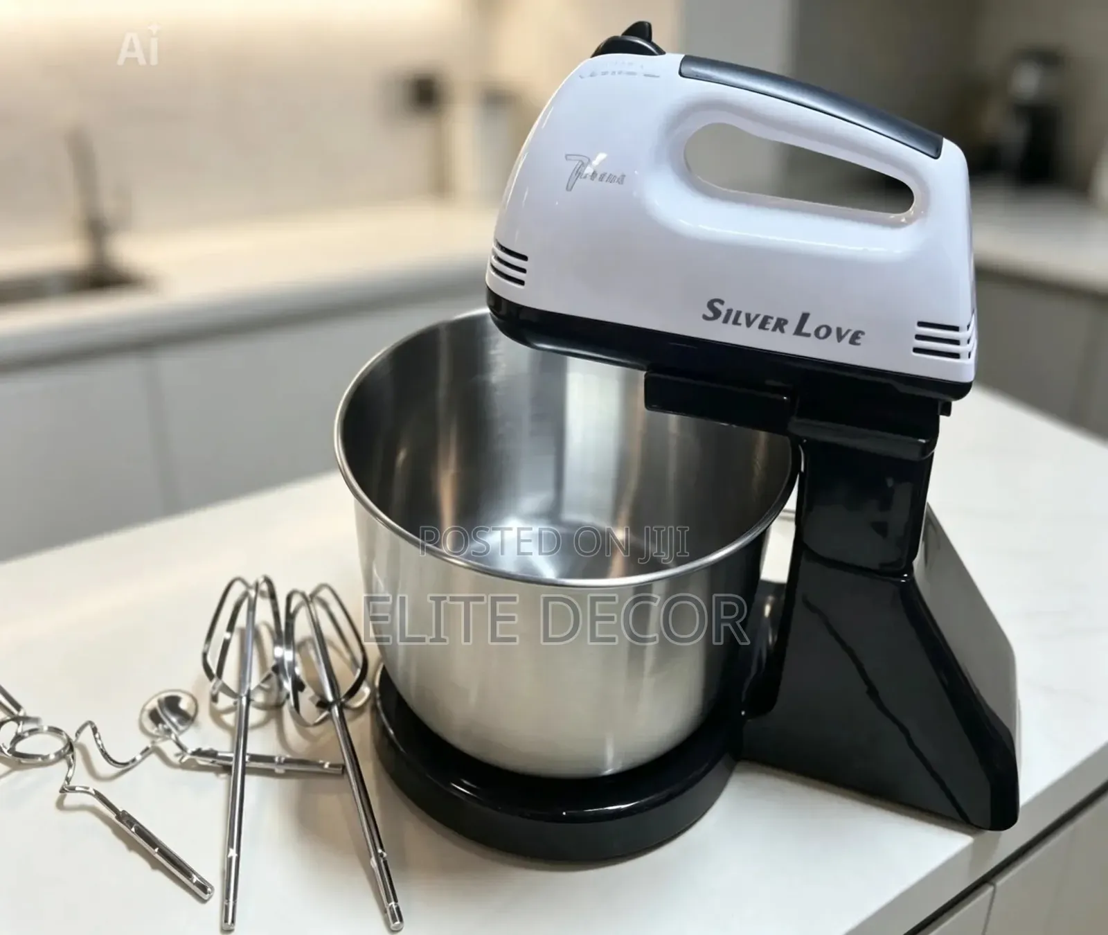 Silver Love 2l Electric Bowl Mixer | Cake, Cream Dough Mixing Machin