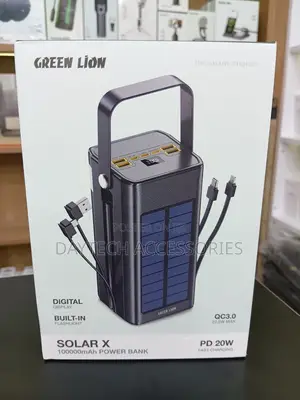 Green Lion Solar X Power Bank 100,000mah