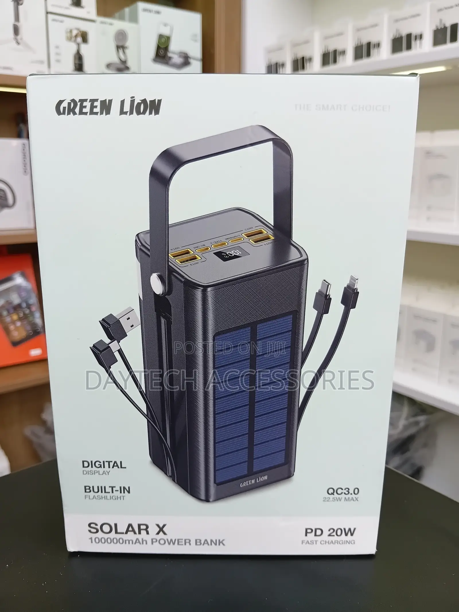 Green Lion Solar X Power Bank 100,000mah