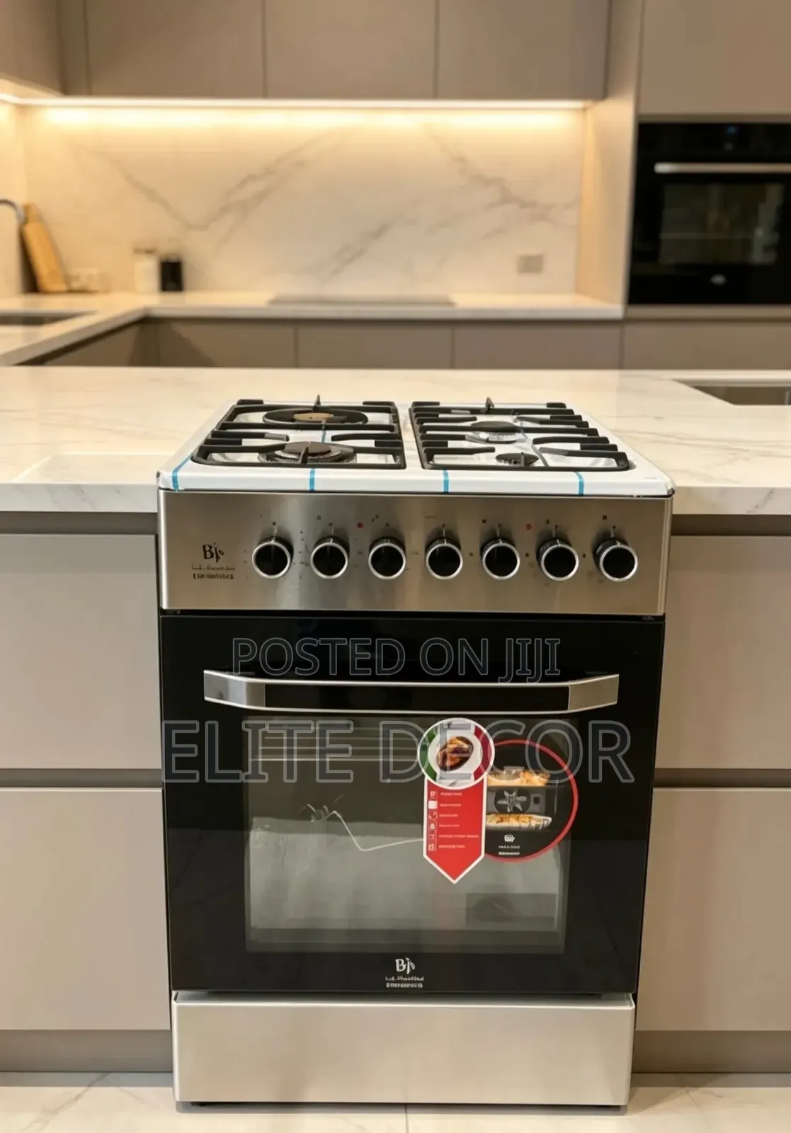 Eminence Inox – 60×60 Premium Cooker
 3 Gas + 1 Rapid Hotplate