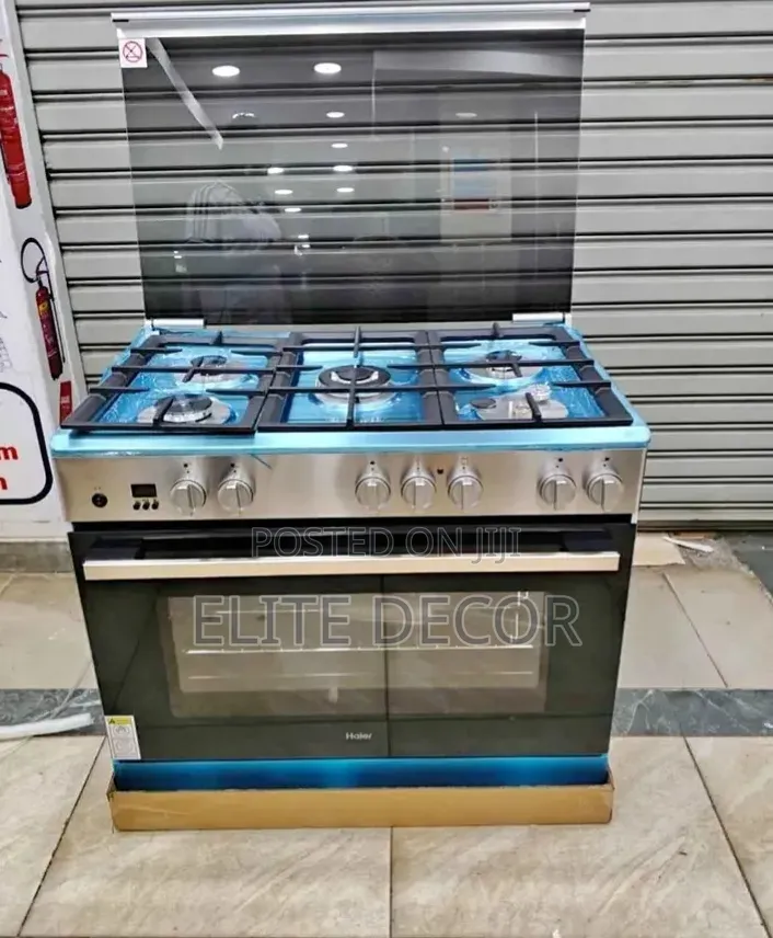 Haier 60*90 5gas Standing Cooker With Electric Oven and Wok Burner