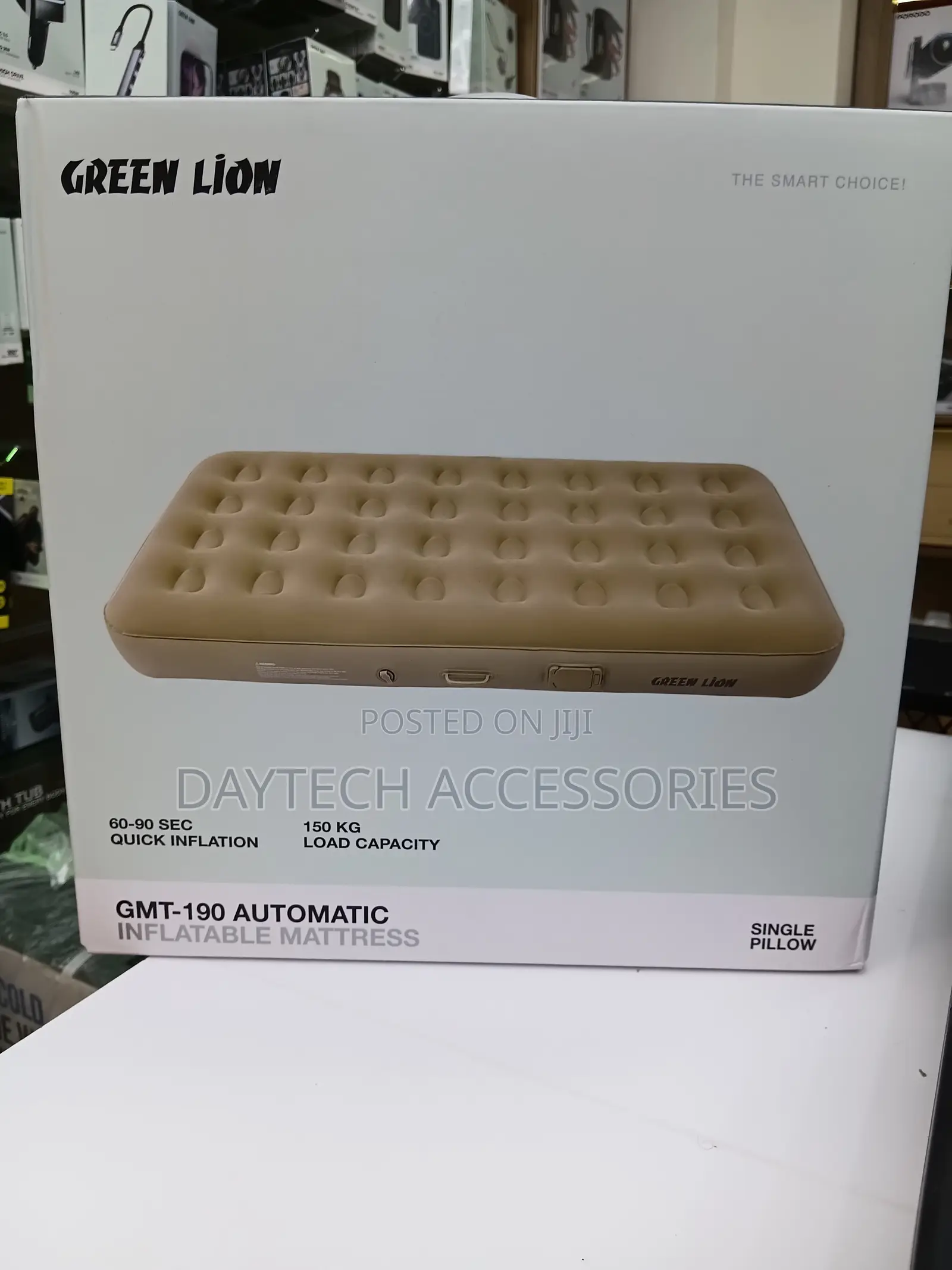 This Is a Green Lion GMT-190 Automatic Inflatable Mattress