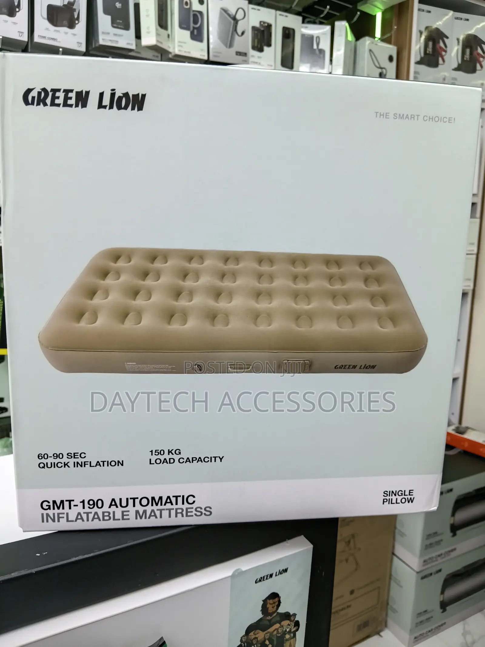 This Is a Green Lion GMT-190 Automatic Inflatable Mattress
