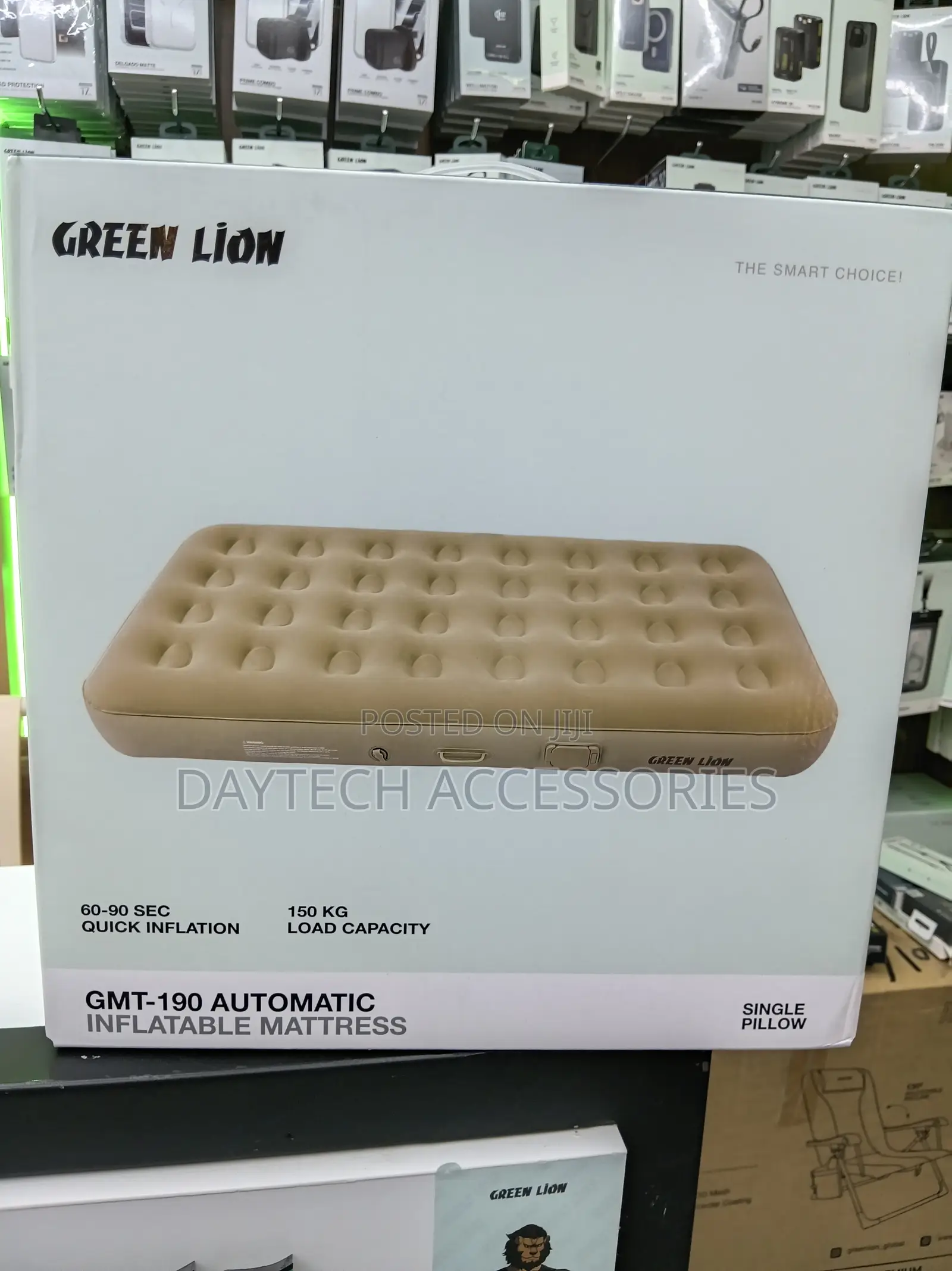 This Is a Green Lion GMT-190 Automatic Inflatable Mattress