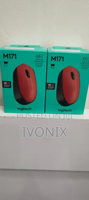 Logitech M171 Wireless Mouse - Red